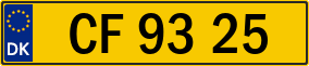 Trailer License Plate